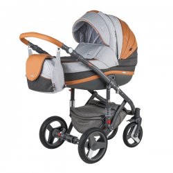 A23 - Детская коляска BeBe-Mobile MOVO 2 в 1 Carmel&Grey